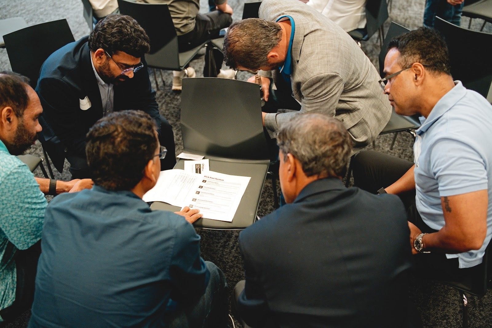 Leaders working through the Chips and Chaos breakout at LinkedIn